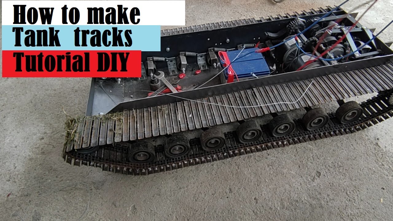 🔧⚙️How to make TANK TRACKS for homemade RC Tank tutorial build diy EP.9