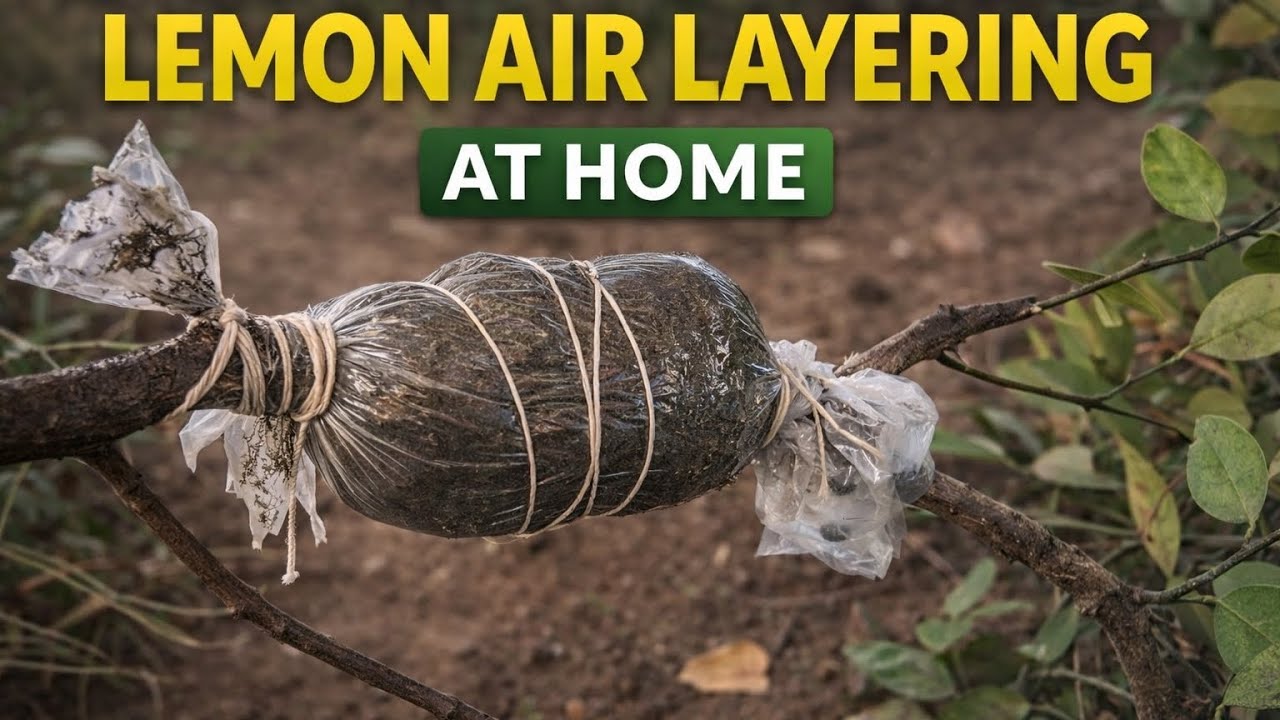 How to make air layering in lemon plant || લીંબુ માં  કલમ કરવાની સરળ રીત ||