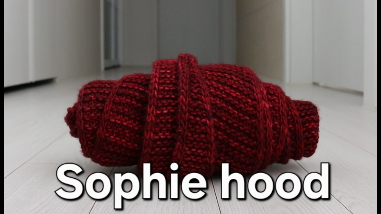 [뜨개작업기] 대왕크루와상을 닮은 소피후드 Sophie hood