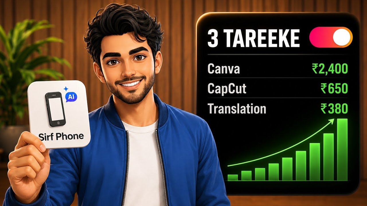 I Made ₹4,000 In One Day Using Just These 3 AI Apps (Phone Only)