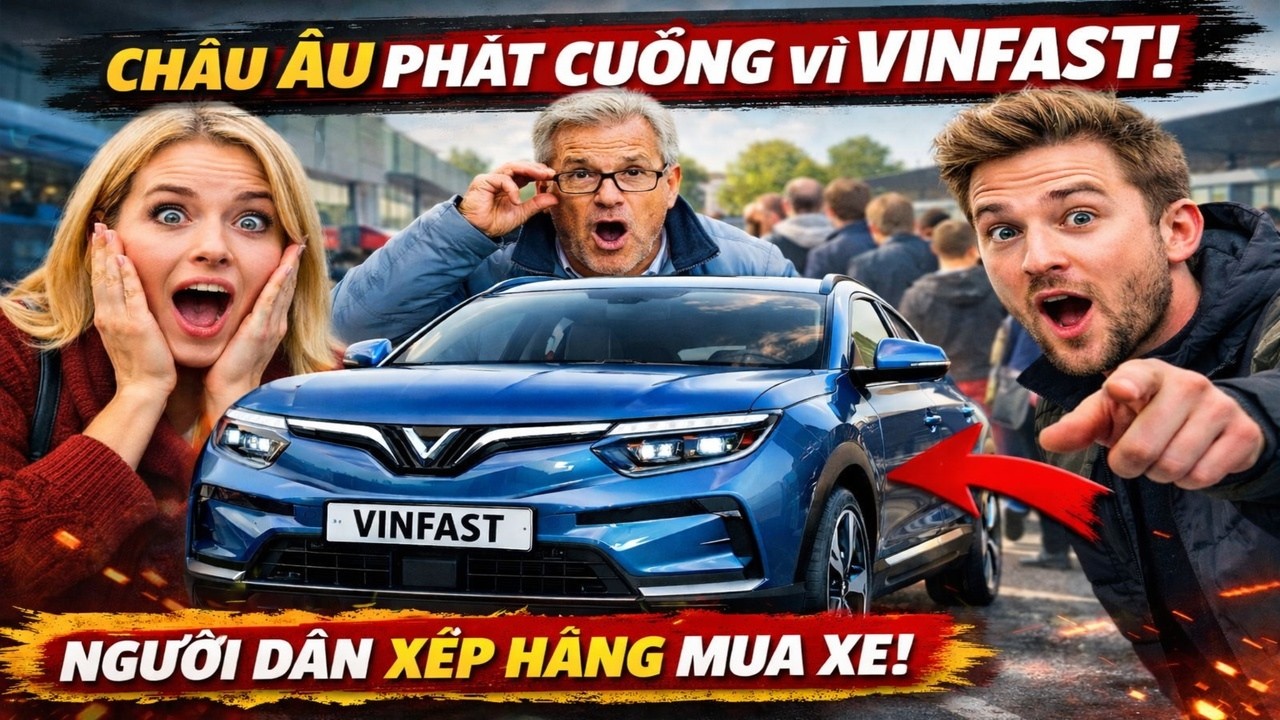 Châu Âu “Phát Cuồng” Vì VinFast? Người Dân Xếp Hàng Tìm Mua Khiến Ai Cũng Sốc!