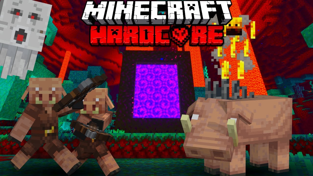 ENTERING THE NETHER | Minecraft Hardcore