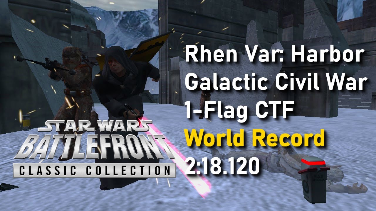 [PB][FWR] Star Wars Battlefront II (2024) Speedrun - Rhen Var: Harbor - 1-Flag CTF - GCW in 2:18.120