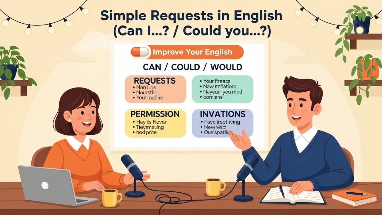 Simple Requests in English (Can I…? / Could you…?) | English for Beginner | Boost Your English