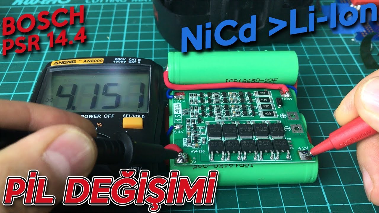 Şarjlı Tornavida Pil Değişimi Nasıl Yapılır? Nicd - Li-Ion Dönüşümü! Şarjlı Tornavida Bölüm : 1