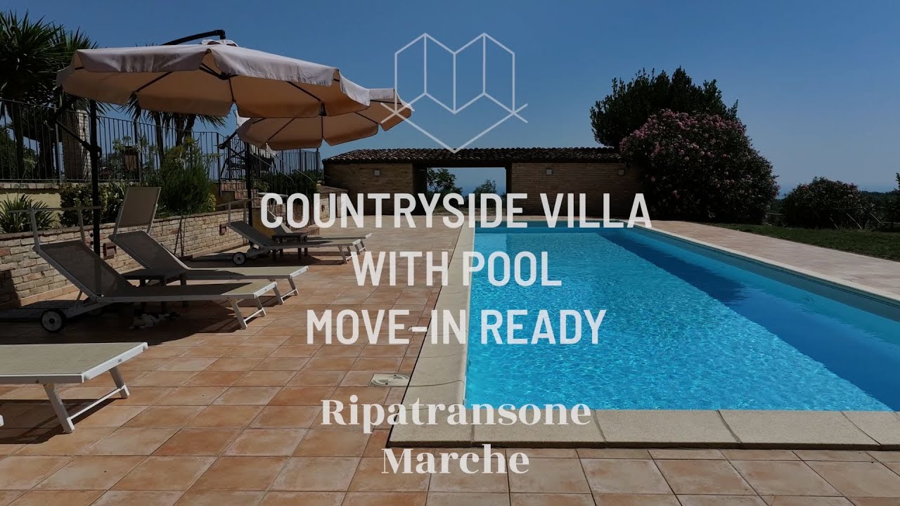77 - COUNTRYSIDE VILLA WITH POOL, MOVE-IN READY - Ripatransone, Marche