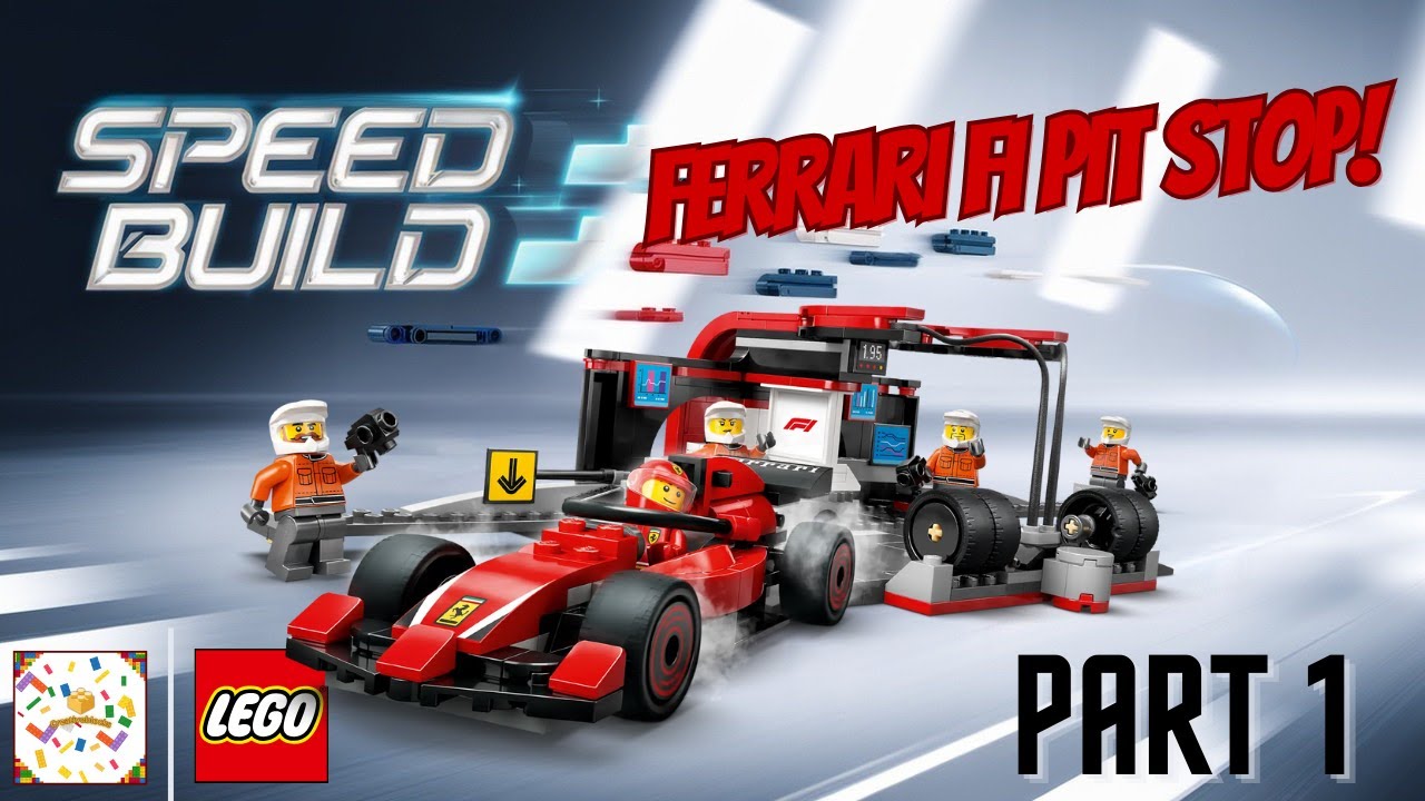 LEGO F1 Pit Stop & Ferrari (60443) &ndash; Speed Build & Unboxing | Part 1 🚗🏁