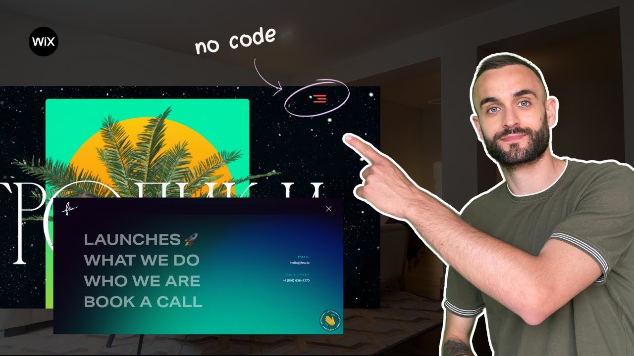 HAMBURGER MENU Animato Super Figo con Wix!