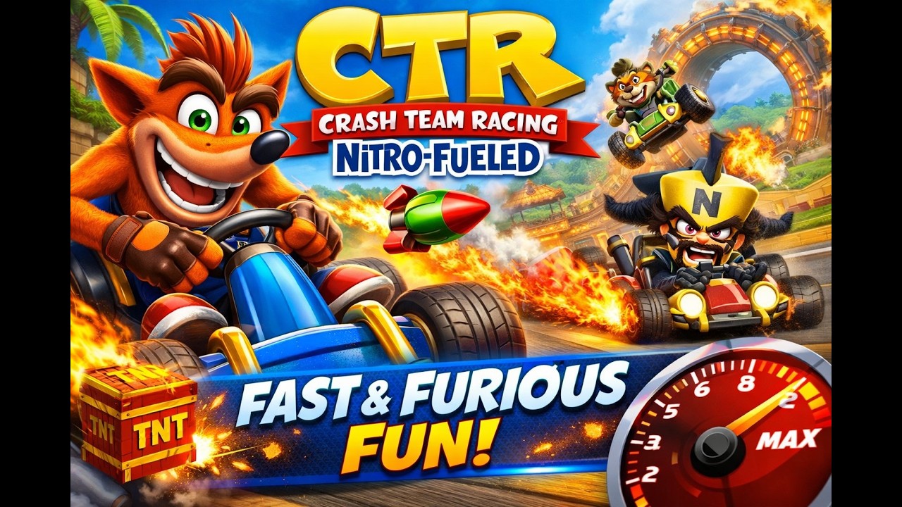 Crash Team Racing Nitro-Fueled Gameplay | Fast Races, Crazy Drifts & Pure Fun!