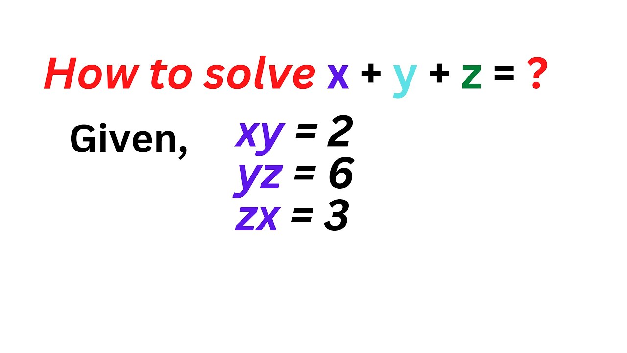 A nice algebraic problem #algebra #trickymaths #codehorse