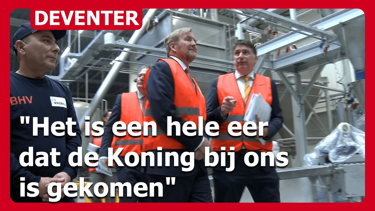 Koning Willem Alexander bezoekt Senzora Deventer: 