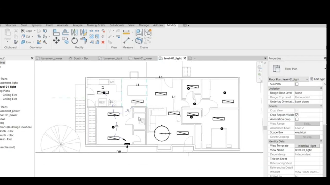 Revit Electrical Tutorial - how to create circuiting in revit