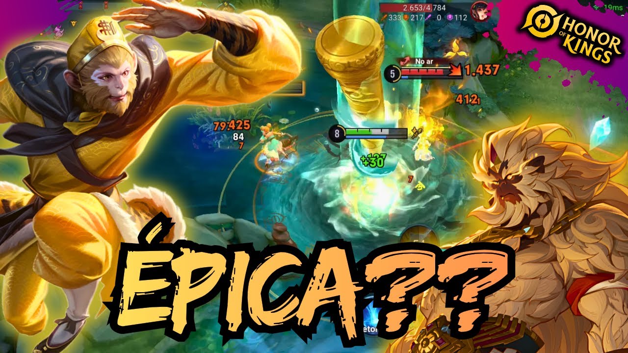 A NOVA SKIN ÉPICA DO WUKONG TÁ COISA DE MALUCO | HONOR OF KINGS 