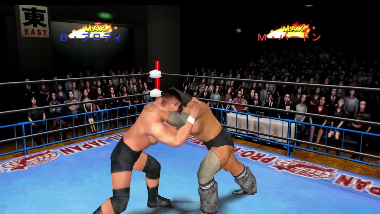Bruiser Brody vs. Mike Barton: Giant Gram 2000: All-Japan Pro Wrestling 3 Gameplay