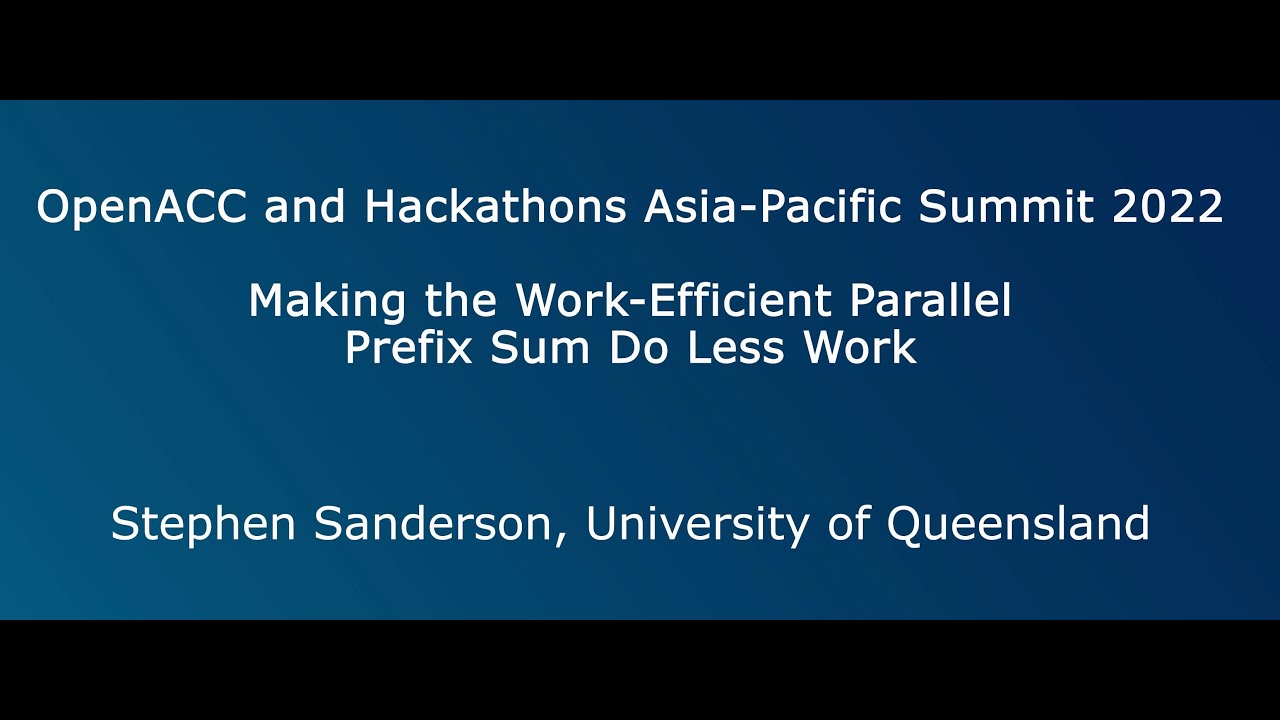 Making the Work-Efficient Parallel Prefix Sum Do Less Work