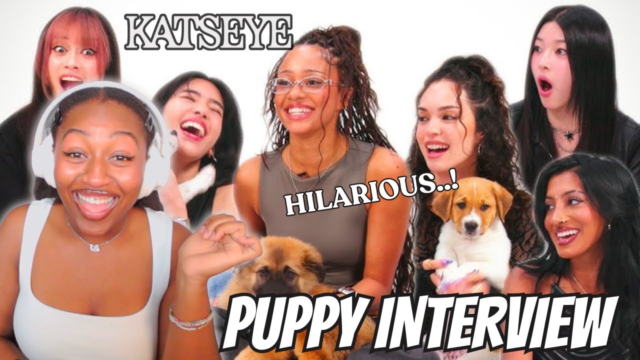 ТАК МИЛО!! KATSEYE: Интервью со щенком | РЕАКЦИЯ Buzzfeed