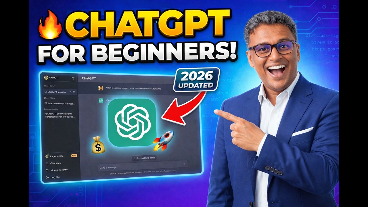 ChatGPT Beginner Guide 2026 |  Setup, Free vs Paid, Settings Explained | HeyMrGold
