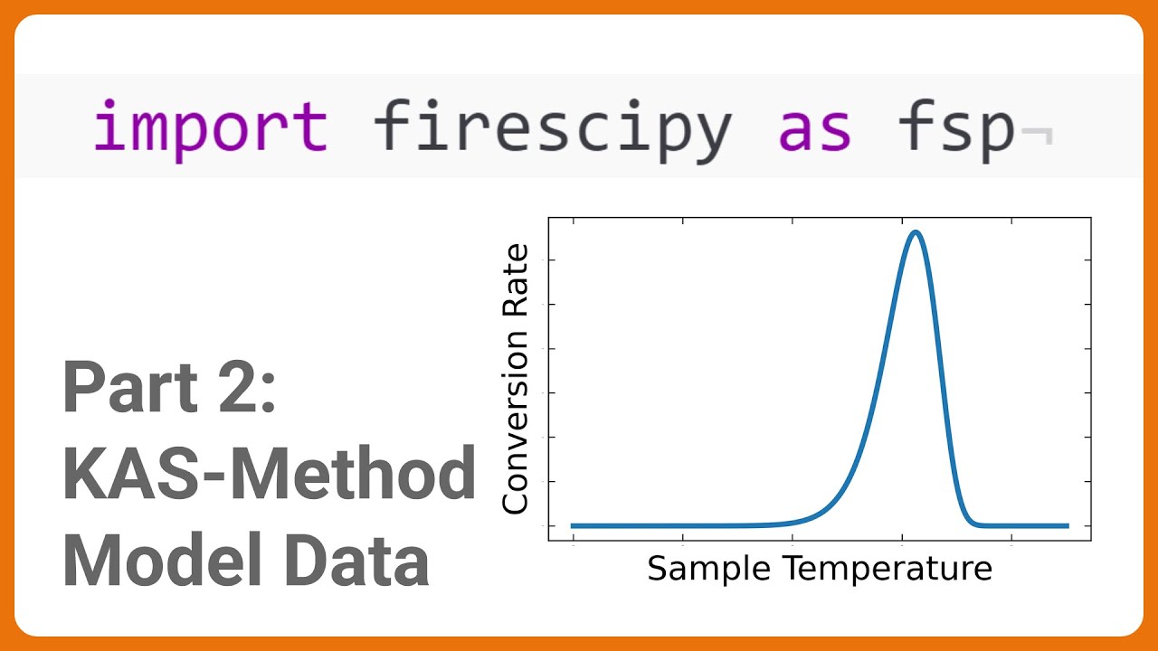 Activation Energy from Model TGA Data with KAS Method | FireSciPy