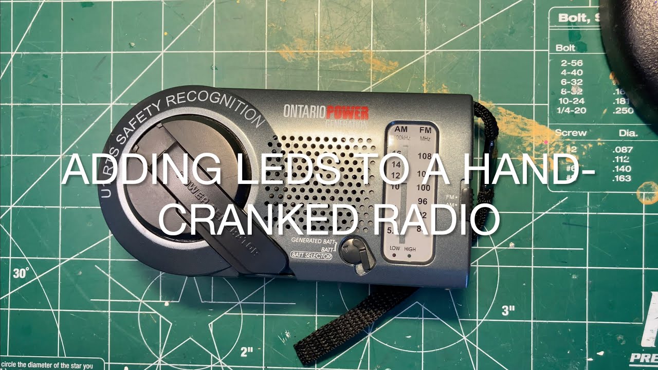 Adding LEDs to a Hand Cranked Radio