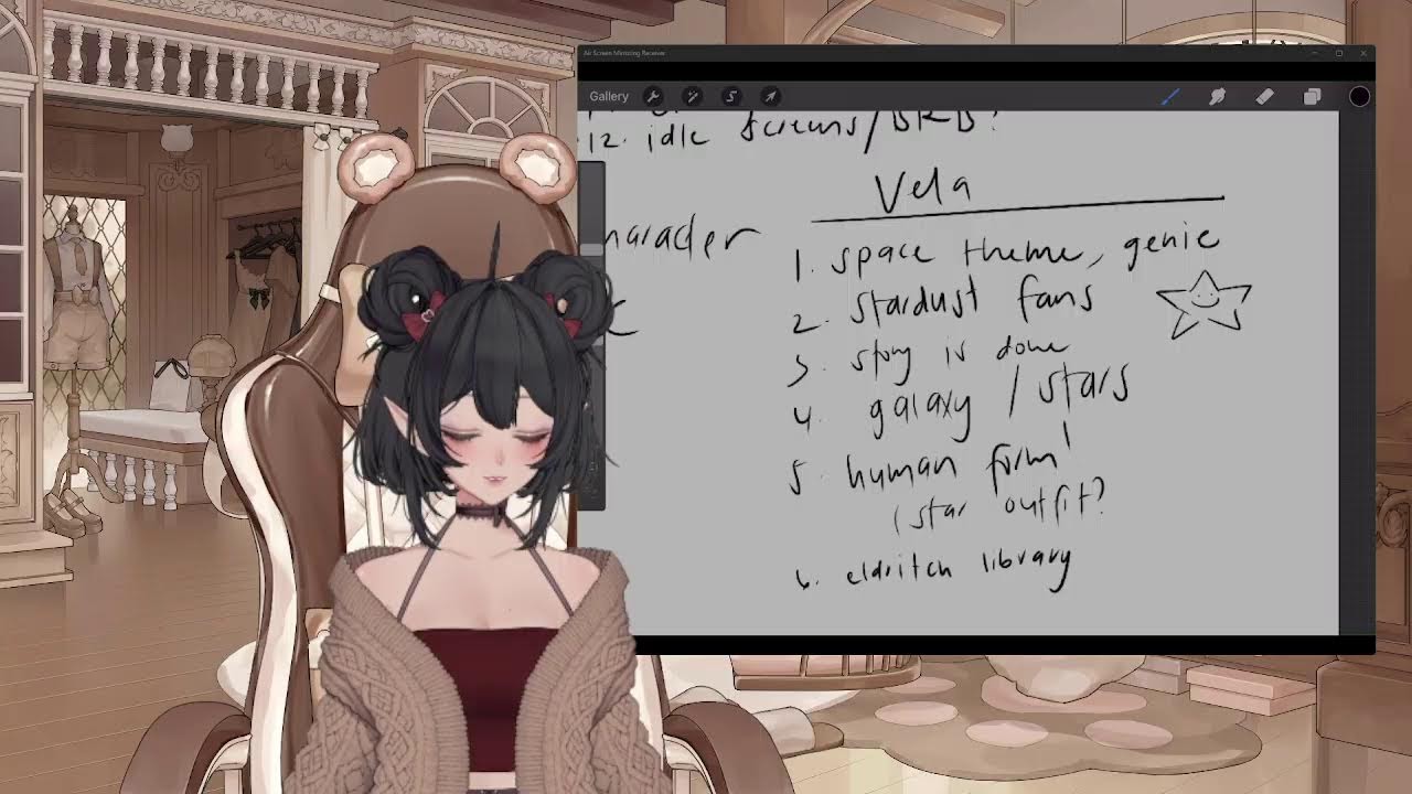 Trying to be a Vtuber Diary #1: Making a theme