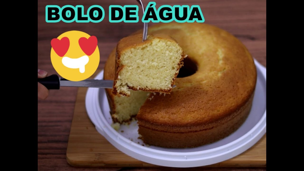 BOLO DE ÁGUA - Simples, Fácil e Econômico !!!