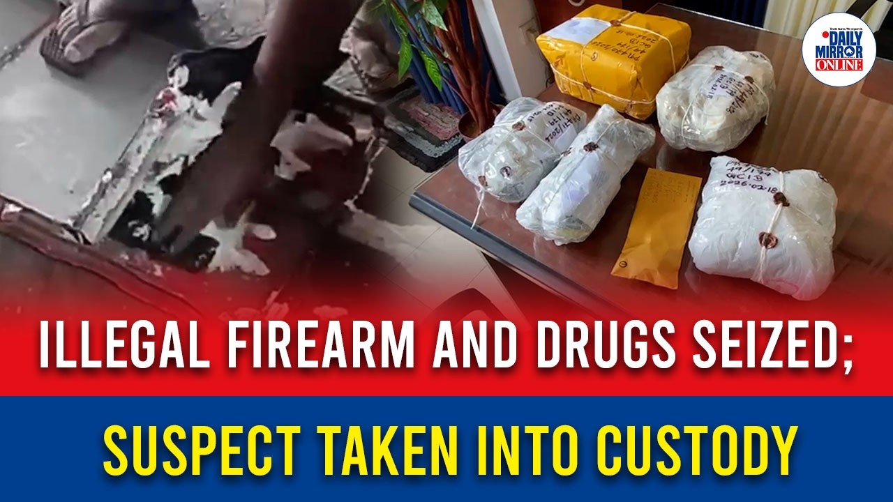Illegal Firearm and Drugs Seized; Suspect Taken into Custody