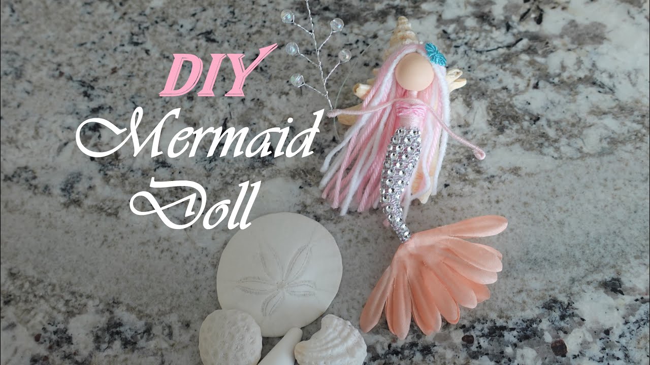 DIY Mermaid Doll | Flower Fairy Doll | Búp Bê Nàng Tiên Cá Hồng | Huong Harmon