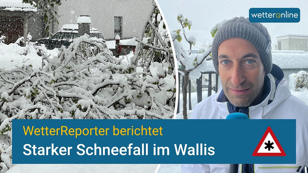 Heftiger Wintereinbruch in der Schweiz