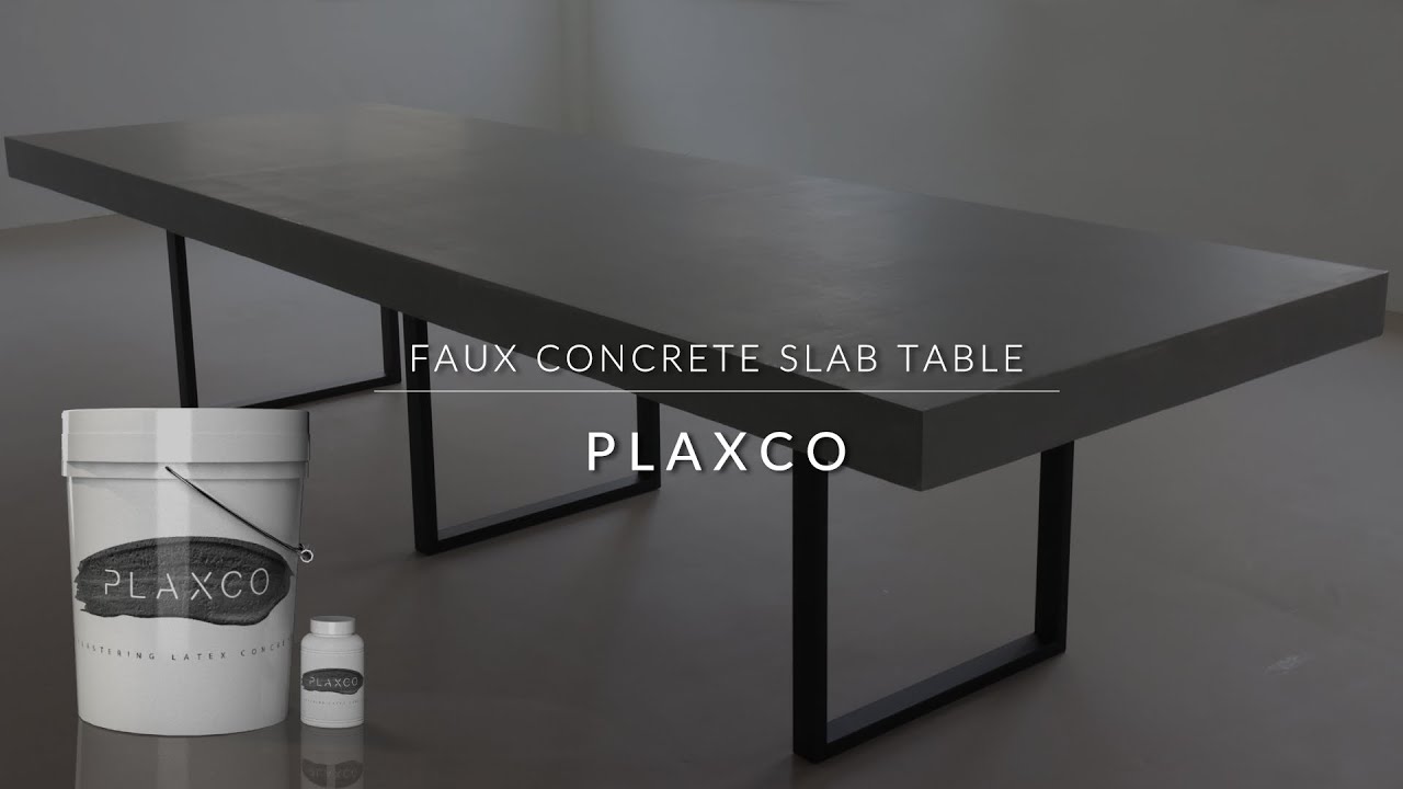 DIY Faux Concrete Slab Table 셀프로 콘크리트 테이블 만들기! 미장타입 라텍스 콘크리트 플랙스코 Plastering Latex Concrete PLAXCO