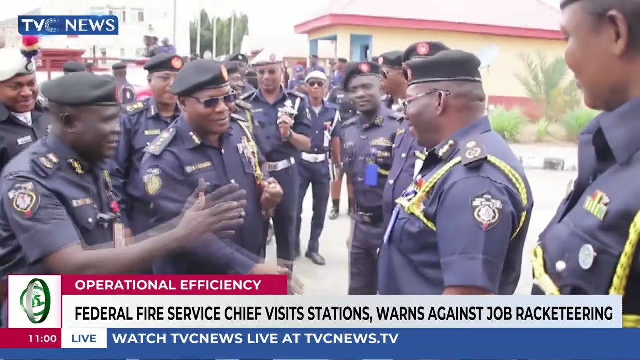 Federal Fire Service Chief Visits Stations, Warns Against Job Racketeering