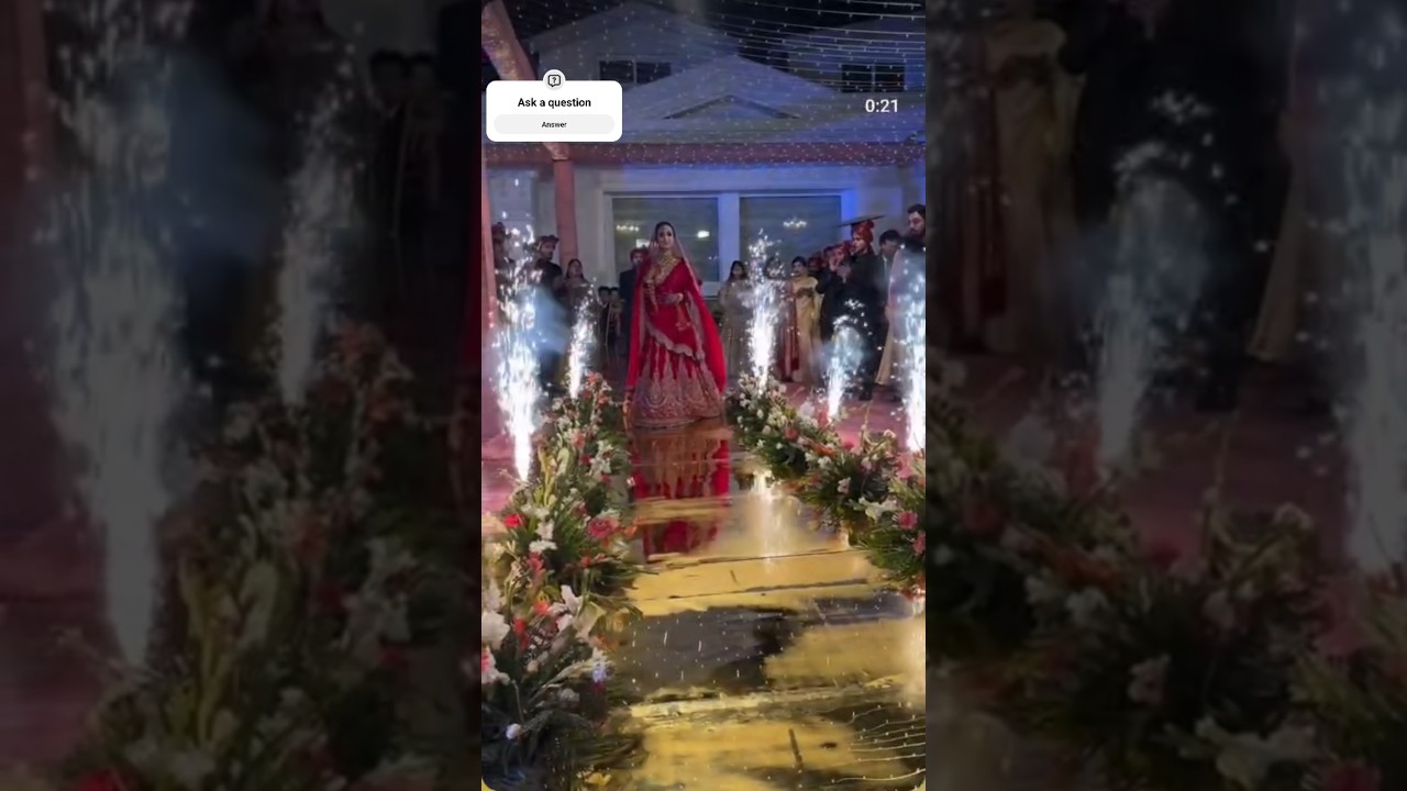 special mirror entry bride
