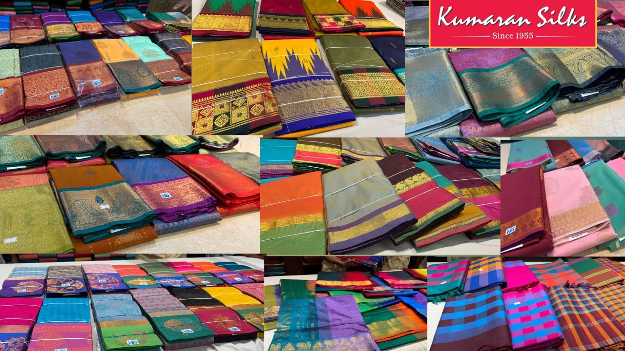Kumaran Silks Semi Silk&|Pure silk Cotton|Semi Silk|Pure silk|One Side Border|Arani Silk|Poly cotton