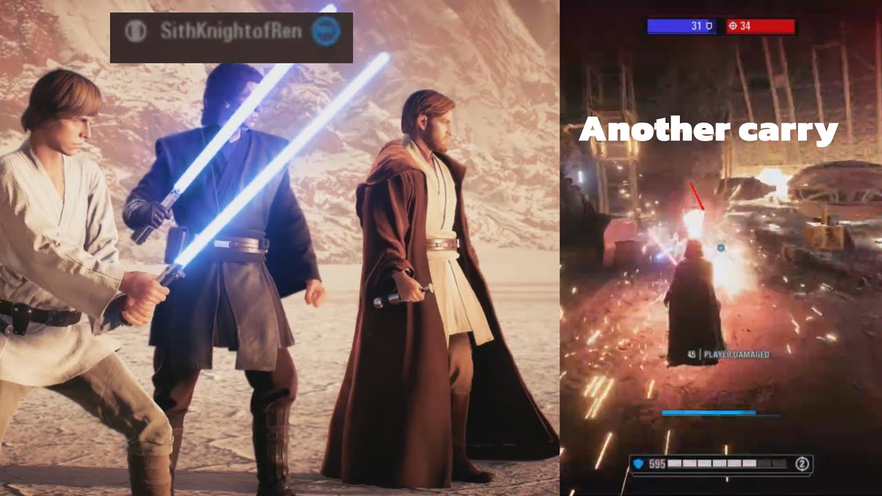 SithKnightOfRen was too scared to face me|Battlefront 2 HVV #34