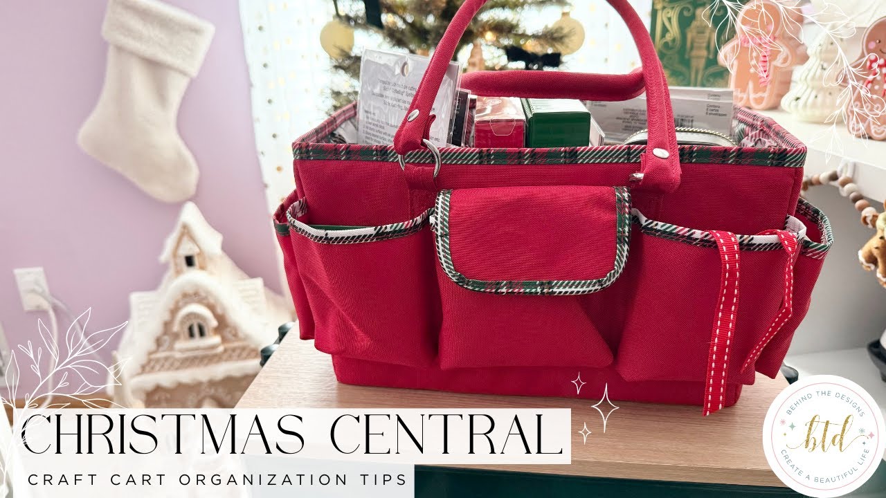 Christmas Central Craft Cart Organization | Tips & Inspiration