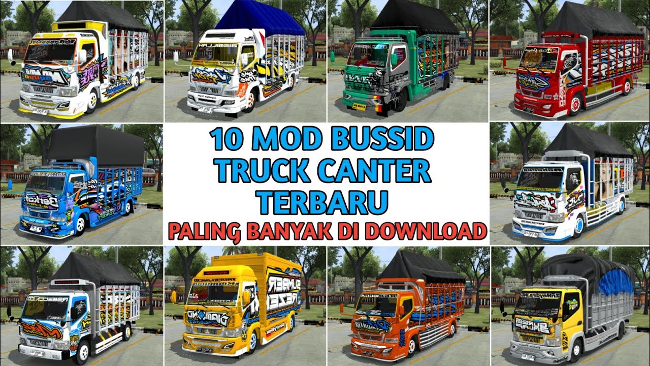 10 последних модов Bussid Truck Canter с полной анимацией &mdash; Bus Simulator Indonesia