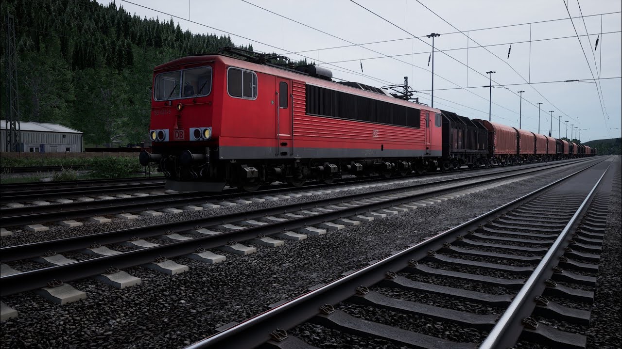 Train Sim World 6 Steel Cycle scenario In DB BR 155 (sorry for audio and lag)