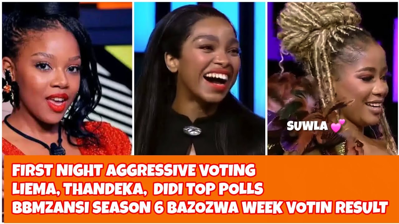 FIRST NIGHT VOTING IS CRAZY..BBMZANSI SEASON WEEK 3 VOTING, LIEMA,  THANDEKA,  DIDI TOP