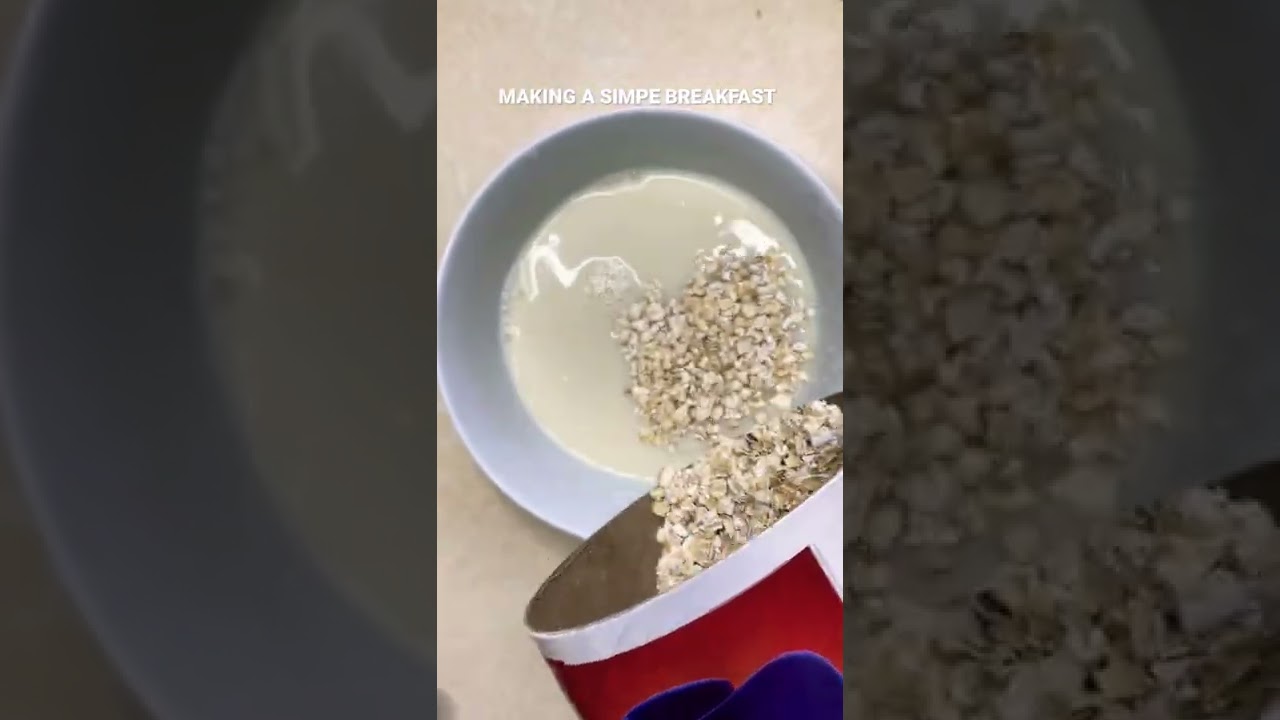 My simple breakfast with OATMEAL | HOW TO MAKE QUAKER OATS