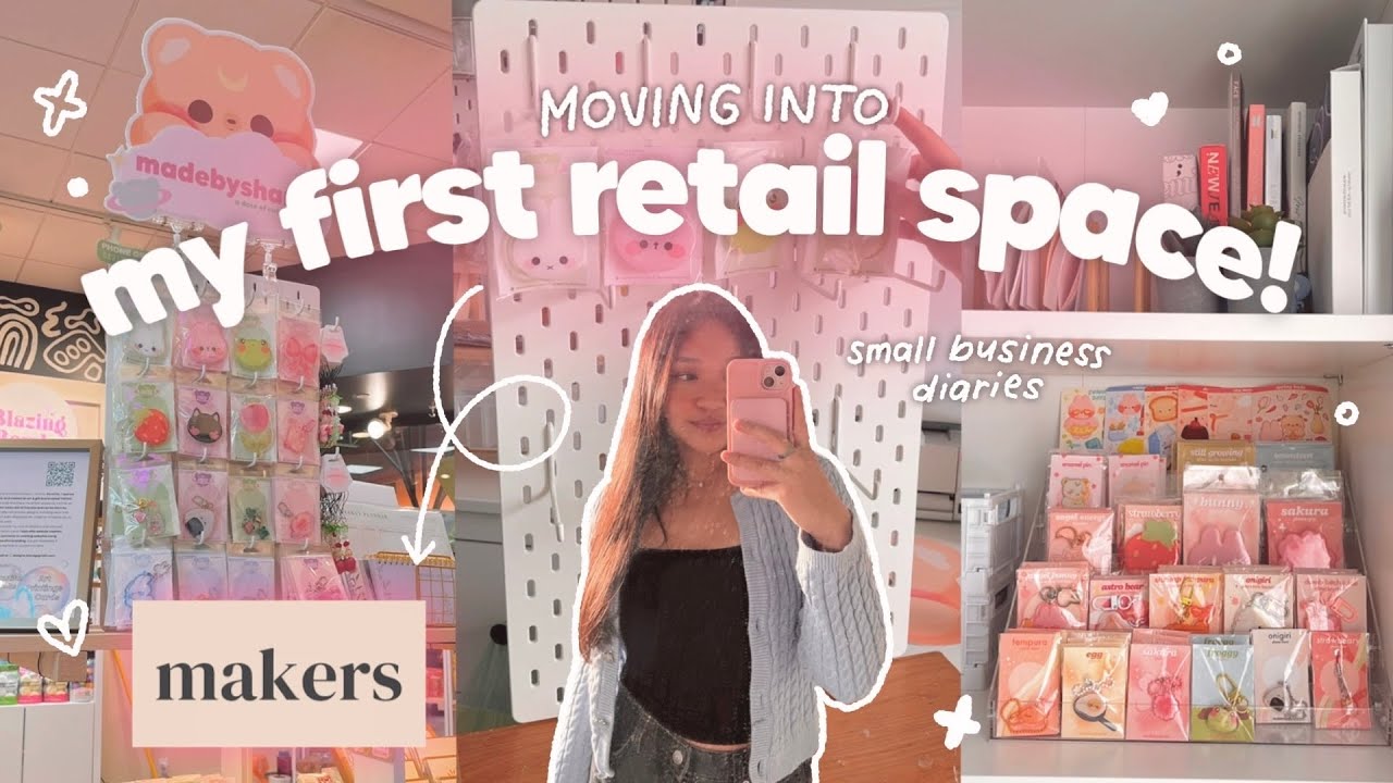 from home to store 🏠→🛍️ moving into my first retail space (consignment shelf setup vlog)