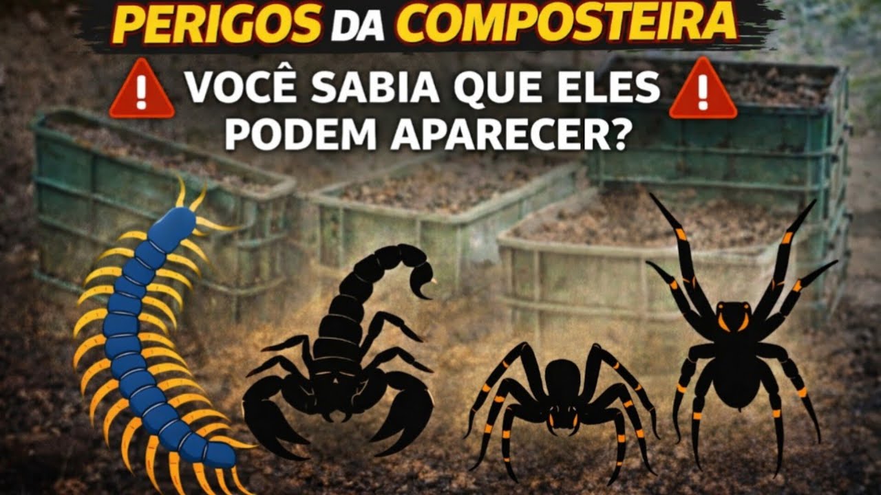 Como Me Surpreendi! 5 ANIMAIS PEÇONHENTOS no Minhocário