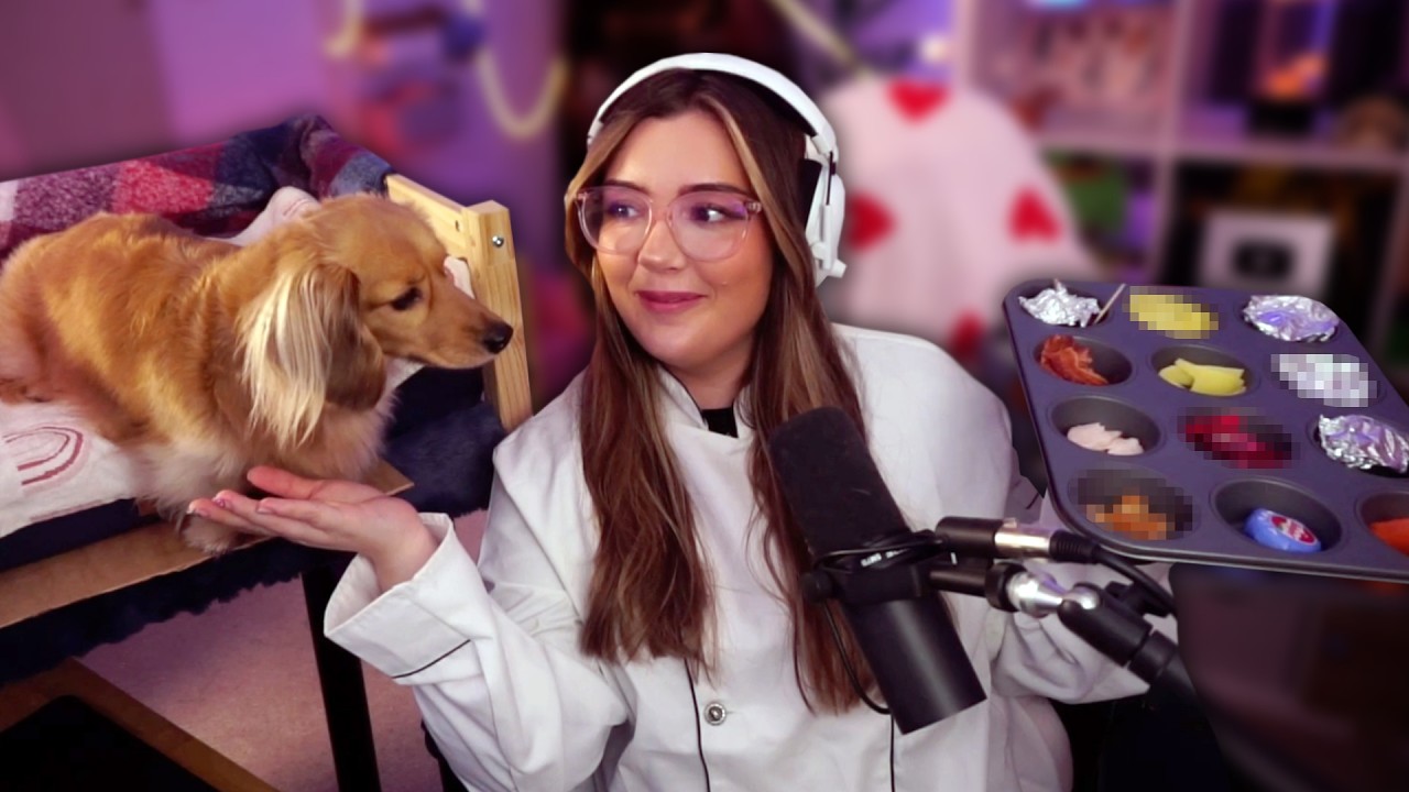 Dachshund tries different foods