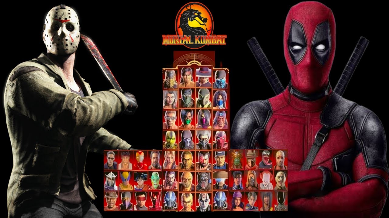 Mortal Kombat 9 - JASON VORHEES & DEADPOOL MOD - NEW Expert Tag Ladder Gameplay