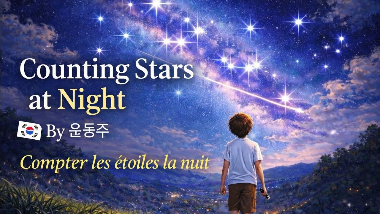 Counting Stars at NightCompter les étoiles la nuitPoem by Yun Dong-ju | French Chanson Version