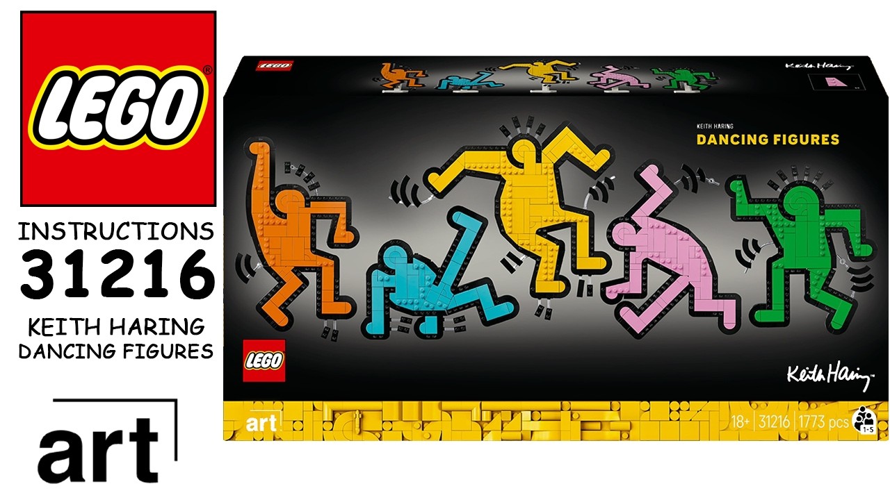 How to build LEGO Art 31216 - Keith Haring – Dancing Figures