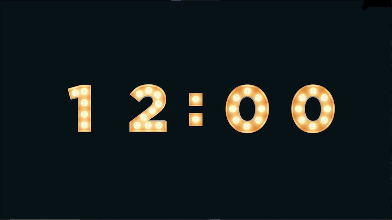 12 MINUTE TIMER 🔔 Gentle Alarm [Full HD]