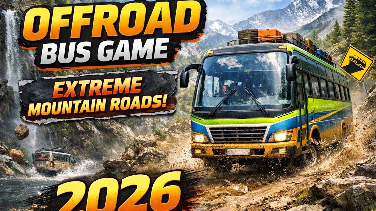 Offroad Bus Simulator 2026 🚍 | Extreme Mountain Driving - Android Gameplay 