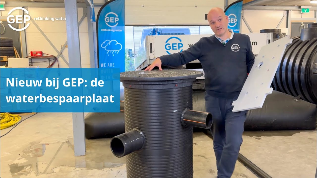 Waterbespaarplaat van GEP bespaart slim op water en maakt woningen futureproof