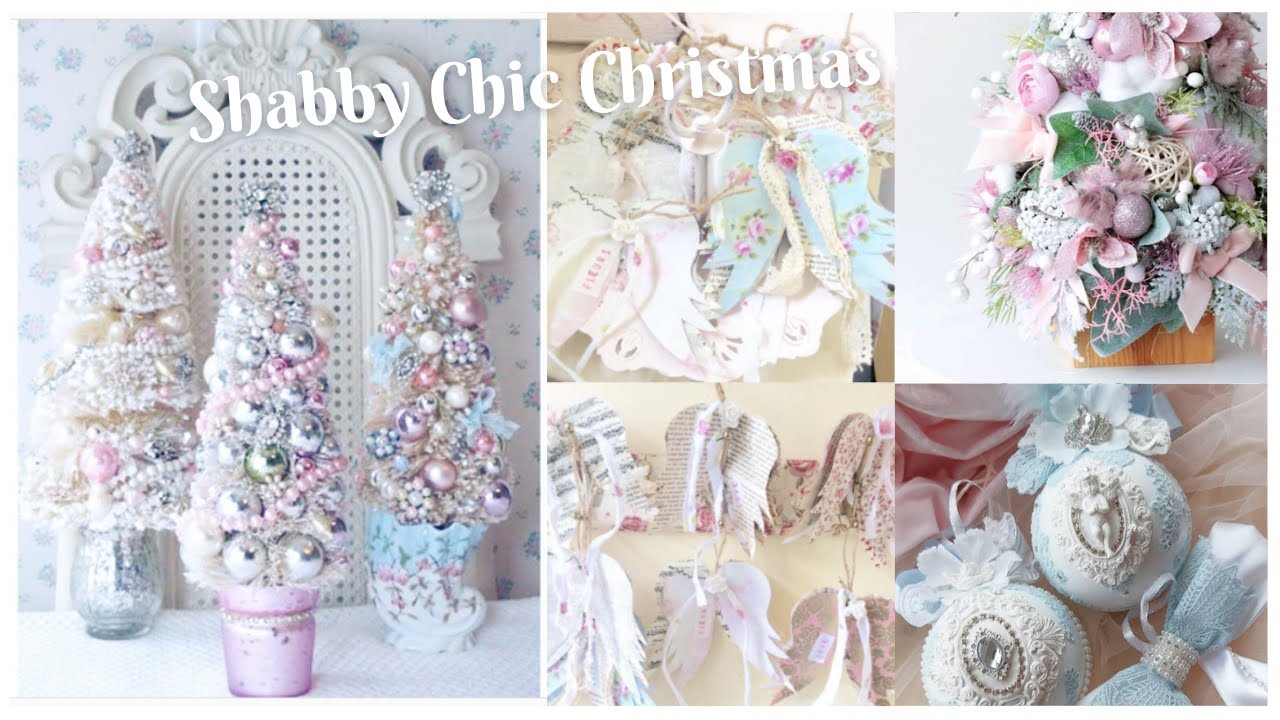 How do you make Shabby Chic Christmas decorations? 💝