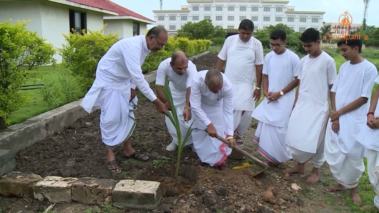 Tree-planting ceremonies | Pujya Bhaishri | Sandipani Seva Divas 2022