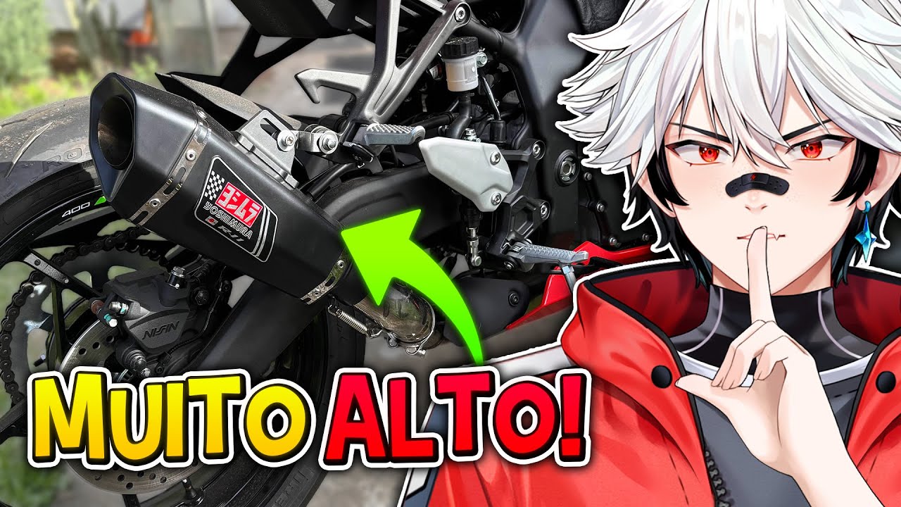 Eu COLOQUEI UM ESCAPE ESPORTIVO na minha Ninja! Vou ser PRESO? | Motovlog